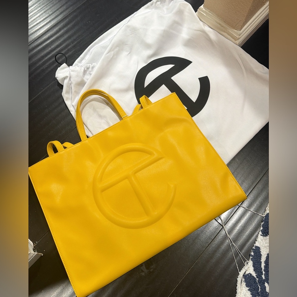 Telfar Bright Yellow Tote Bag